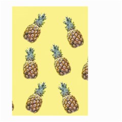 Pineapples Fruit Pattern Texture Small Garden Flag (two Sides) by Simbadda