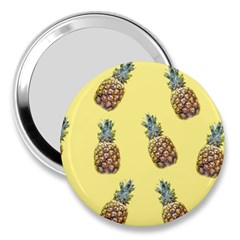 Pineapples Fruit Pattern Texture 3  Handbag Mirrors by Simbadda