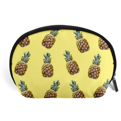 Pineapples Fruit Pattern Texture Accessory Pouch (large) by Simbadda