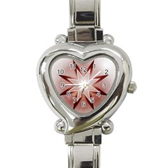 Star Christmas Festival Decoration Heart Italian Charm Watch by Simbadda