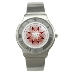 Star Christmas Festival Decoration Stainless Steel Watch by Simbadda