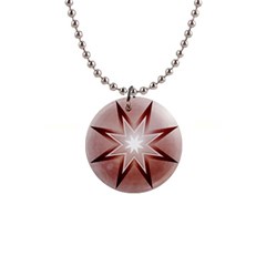 Star Christmas Festival Decoration 1  Button Necklace by Simbadda