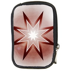 Star Christmas Festival Decoration Compact Camera Leather Case by Simbadda