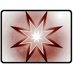 Star Christmas Festival Decoration Fleece Blanket (large)  by Simbadda