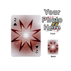 Star Christmas Festival Decoration Playing Cards 54 (mini) by Simbadda