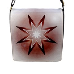 Star Christmas Festival Decoration Flap Closure Messenger Bag (l) by Simbadda