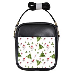 Christmas Santa Claus Decoration Girls Sling Bag by Simbadda