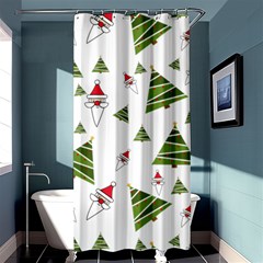 Christmas Santa Claus Decoration Shower Curtain 36  X 72  (stall)  by Simbadda