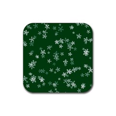 Template Winter Christmas Xmas Rubber Coaster (square) 