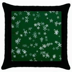 Template Winter Christmas Xmas Throw Pillow Case (black)