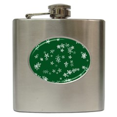 Template Winter Christmas Xmas Hip Flask (6 Oz) by Simbadda