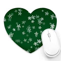 Template Winter Christmas Xmas Heart Mousepads