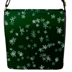 Template Winter Christmas Xmas Flap Closure Messenger Bag (s)