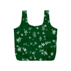 Template Winter Christmas Xmas Full Print Recycle Bag (s)