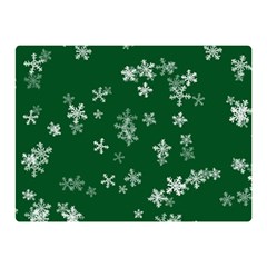 Template Winter Christmas Xmas Double Sided Flano Blanket (mini)  by Simbadda