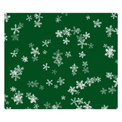 Template Winter Christmas Xmas Double Sided Flano Blanket (small)  by Simbadda