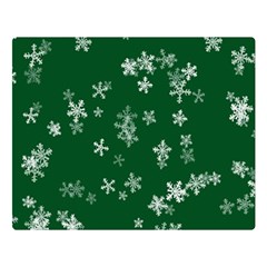 Template Winter Christmas Xmas Double Sided Flano Blanket (large)  by Simbadda