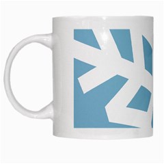 Snowflake Snow Flake White Winter White Mugs