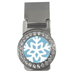 Snowflake Snow Flake White Winter Money Clips (cz)  by Simbadda