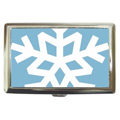 Snowflake Snow Flake White Winter Cigarette Money Case