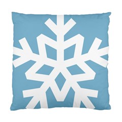 Snowflake Snow Flake White Winter Standard Cushion Case (two Sides)