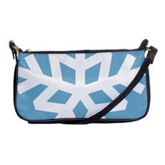 Snowflake Snow Flake White Winter Shoulder Clutch Bag