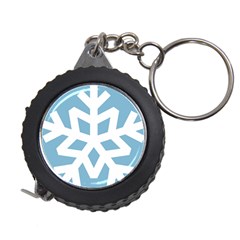 Snowflake Snow Flake White Winter Measuring Tape by Simbadda