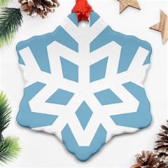 Snowflake Snow Flake White Winter Ornament (snowflake)