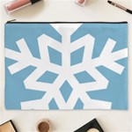 Snowflake Snow Flake White Winter Cosmetic Bag (XXXL) Front