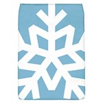 Snowflake Snow Flake White Winter Removable Flap Cover (L) Front