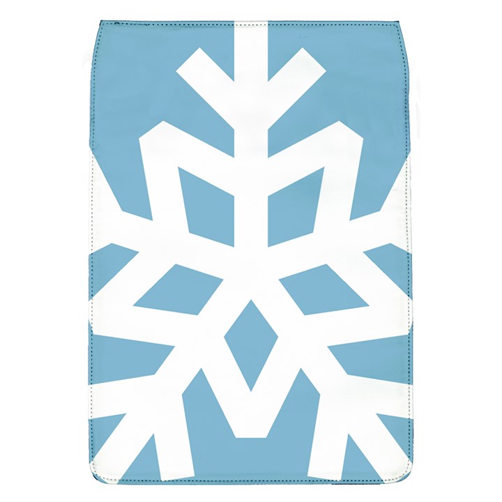 Snowflake Snow Flake White Winter Removable Flap Cover (L)