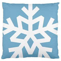 Snowflake Snow Flake White Winter Standard Flano Cushion Case (two Sides)