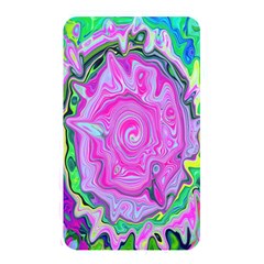 Groovy Pink, Blue And Green Abstract Liquid Art Memory Card Reader (rectangular) by myrubiogarden