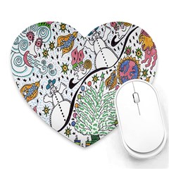 Sledscape Heart Mousepads