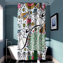 Sledscape Shower Curtain 36  x 72  (Stall) 