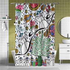 Sledscape Shower Curtain 48  x 72  (Small) 