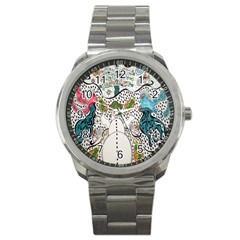 Happysnowman Sport Metal Watch by chellerayartisans