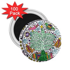 Snowglobe 2 25  Magnets (100 Pack)  by chellerayartisans