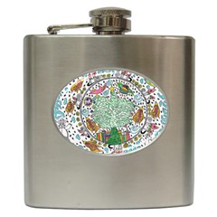 Snowglobe Hip Flask (6 Oz) by chellerayartisans