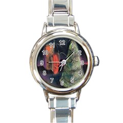 Tree&presents Round Italian Charm Watch by chellerayartisans