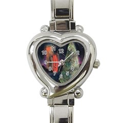 Tree&presents Heart Italian Charm Watch by chellerayartisans