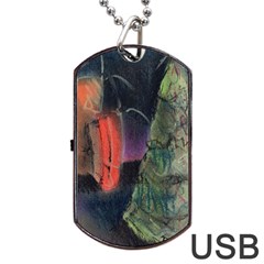 Tree&presents Dog Tag Usb Flash (two Sides) by chellerayartisans