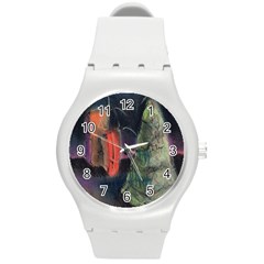 Tree&presents Round Plastic Sport Watch (m) by chellerayartisans