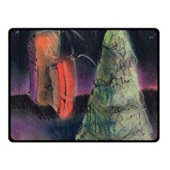 Tree&presents Double Sided Fleece Blanket (small)  by chellerayartisans