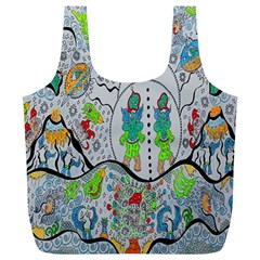 Supersonic Volcano Snowman Full Print Recycle Bag (xl) by chellerayartisans