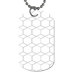 Honeycomb Pattern Black And White Dog Tag (two Sides) by picsaspassion