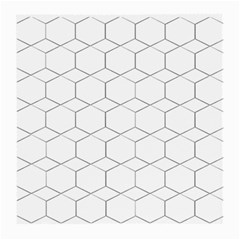 Honeycomb Pattern Black And White Medium Glasses Cloth by picsaspassion