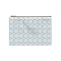 Honeycomb Pattern Black And White Cosmetic Bag (medium) by picsaspassion