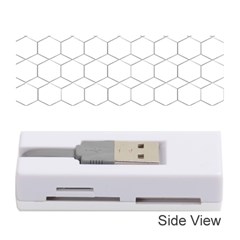 Honeycomb Pattern Black And White Memory Card Reader (stick) by picsaspassion