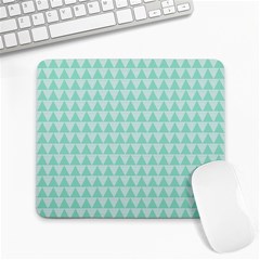 Mint Triangle Shape Pattern Large Mousepads by picsaspassion